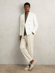 Men Suede Tassel Loafers in Light Stone