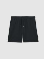 Men Textured Drawstring Shorts in Navy