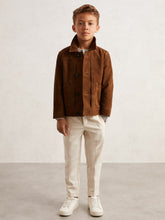 Children & Baby 3-9 yrs Suede Worker Jacket in Tobacco Brown