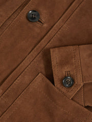 Children & Baby 9-13 yrs Suede Worker Jacket in Tobacco Brown