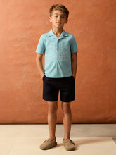 Children & Baby 3-9 yrs SmileyWorld Embroidered Shirt in Sky Blue