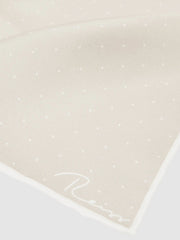 Men Silk Polka Dot Pocket Square in Champagne