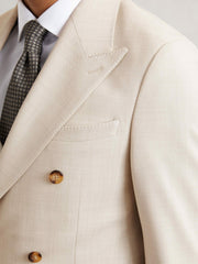 Men Suit Jacket in Stone