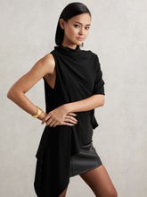 Women Cape Detail Top in Black
