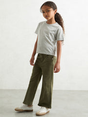 Children & Baby 13-14 yrs Cotton-Blend Crew-Neck T-Shirt in Grey Marl