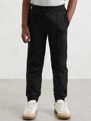 Children & Baby 3-9 yrs Interlock Drawstring Joggers in Black