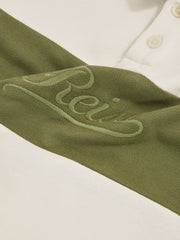 Children & Baby 13-14 yrs Cotton Logo-Embroidery Rugby Polo Shirt in Forset Green/White