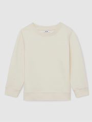 Children & Baby 3-9 yrs Cotton-Blend Textured Sweatshirt in Off White