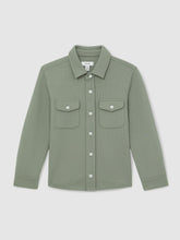 Children & Baby 13-14 yrs Waffle-Textured Twin-Pocket Overshirt in Sage