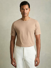 Men Cotton-Jersey Crew-Neck T-shirts 3 Pack in Neutral