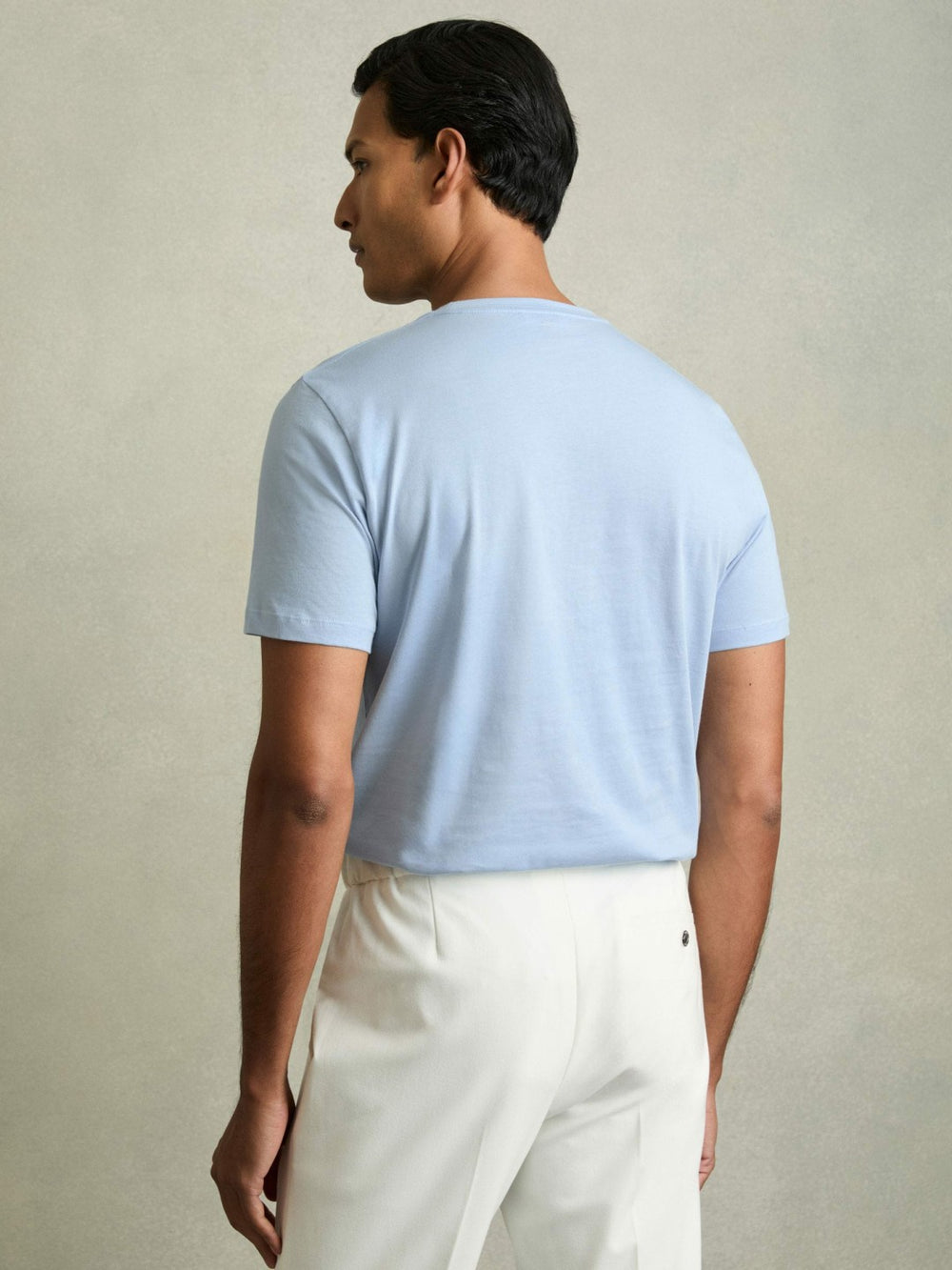 Men Cotton-Jersey Crew-Neck T-shirts 3 Pack in Neutral