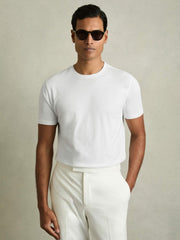 Men Cotton-Jersey Crew-Neck T-shirts 3 Pack in Neutral