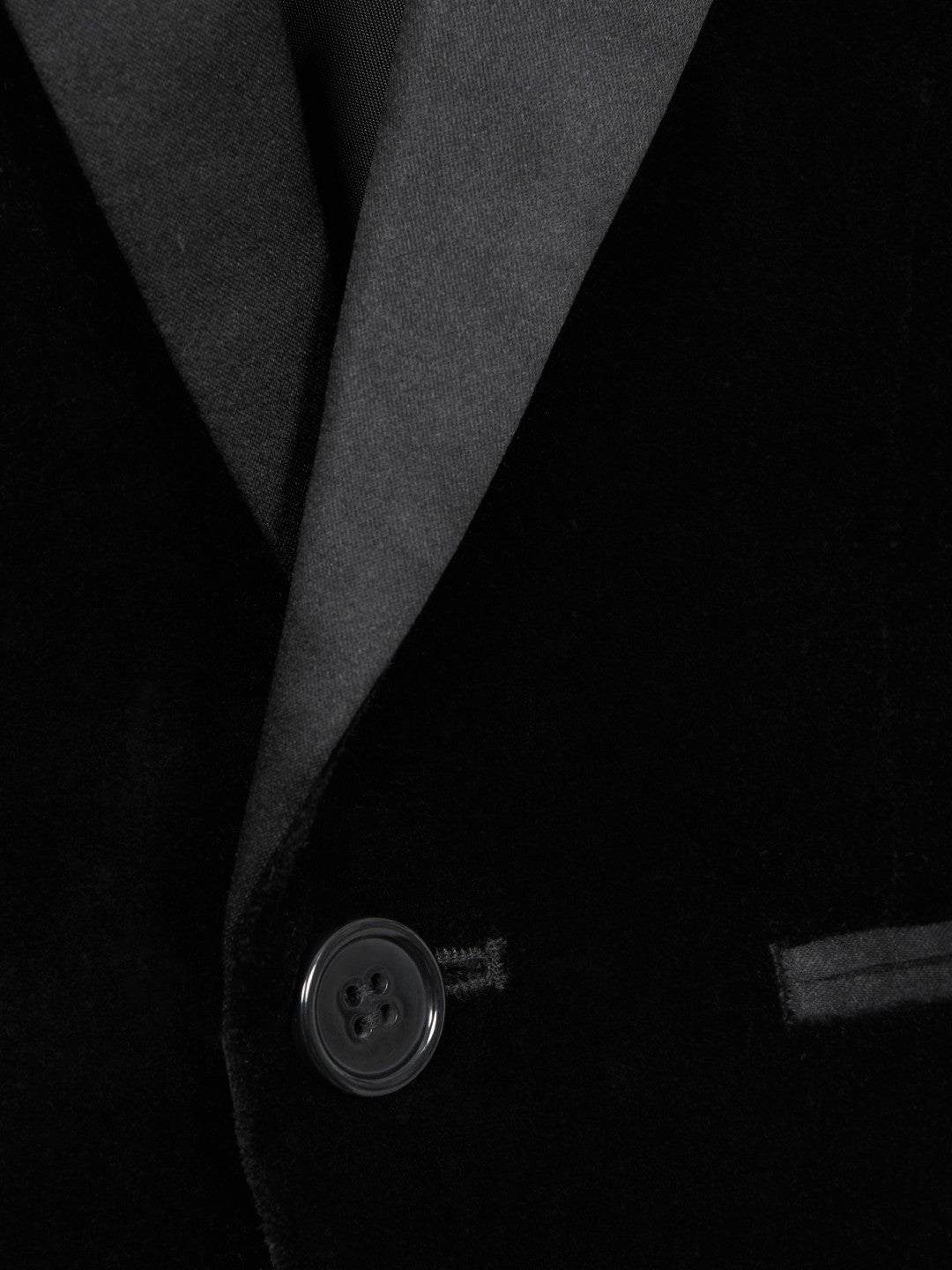 Children & Baby 9-14 yrs Single Breasted Velvet Blazer in Black