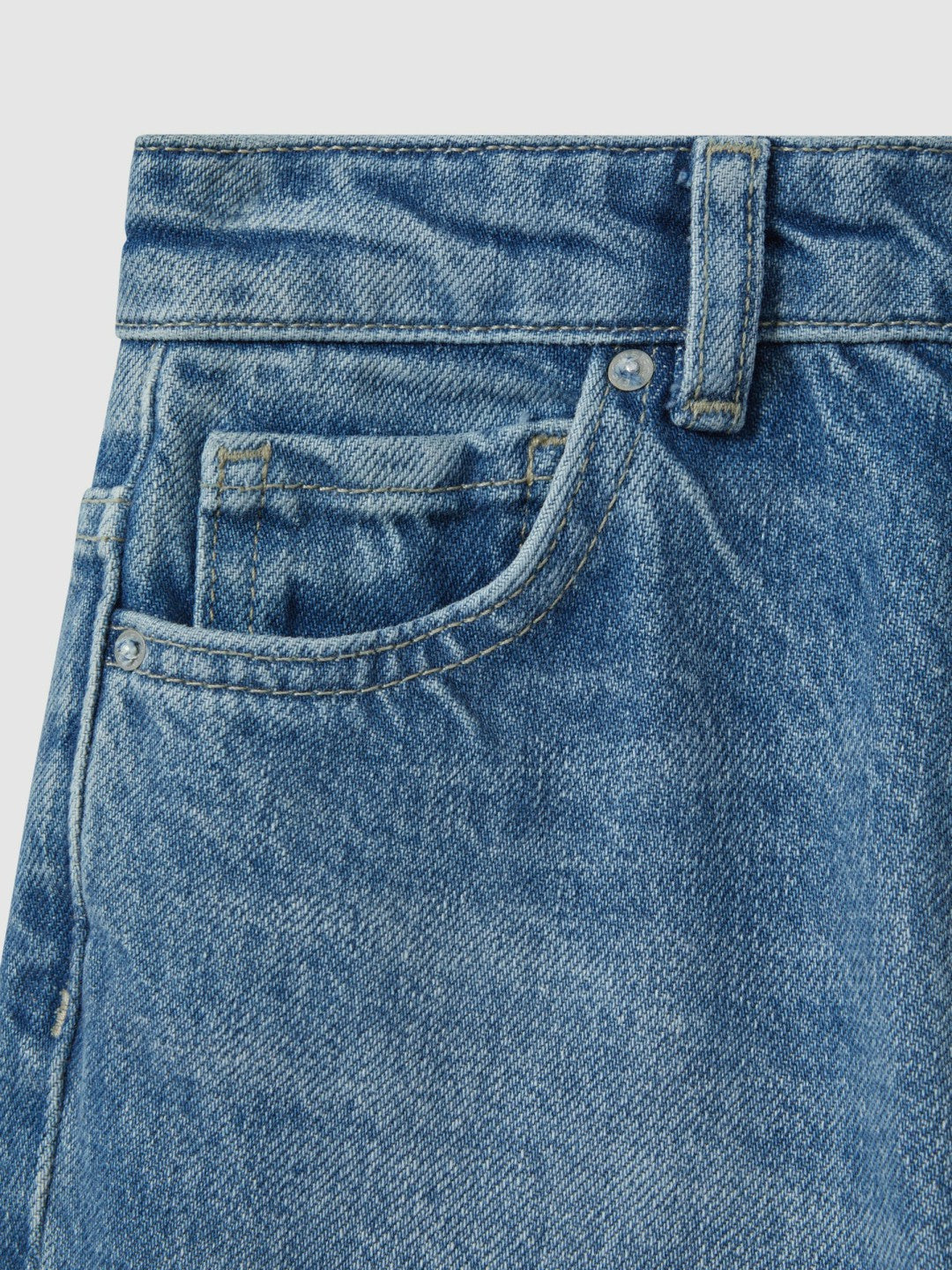 Children & Baby 3-9 yrs Loose Fit Adjuster Jeans in Mid Blue