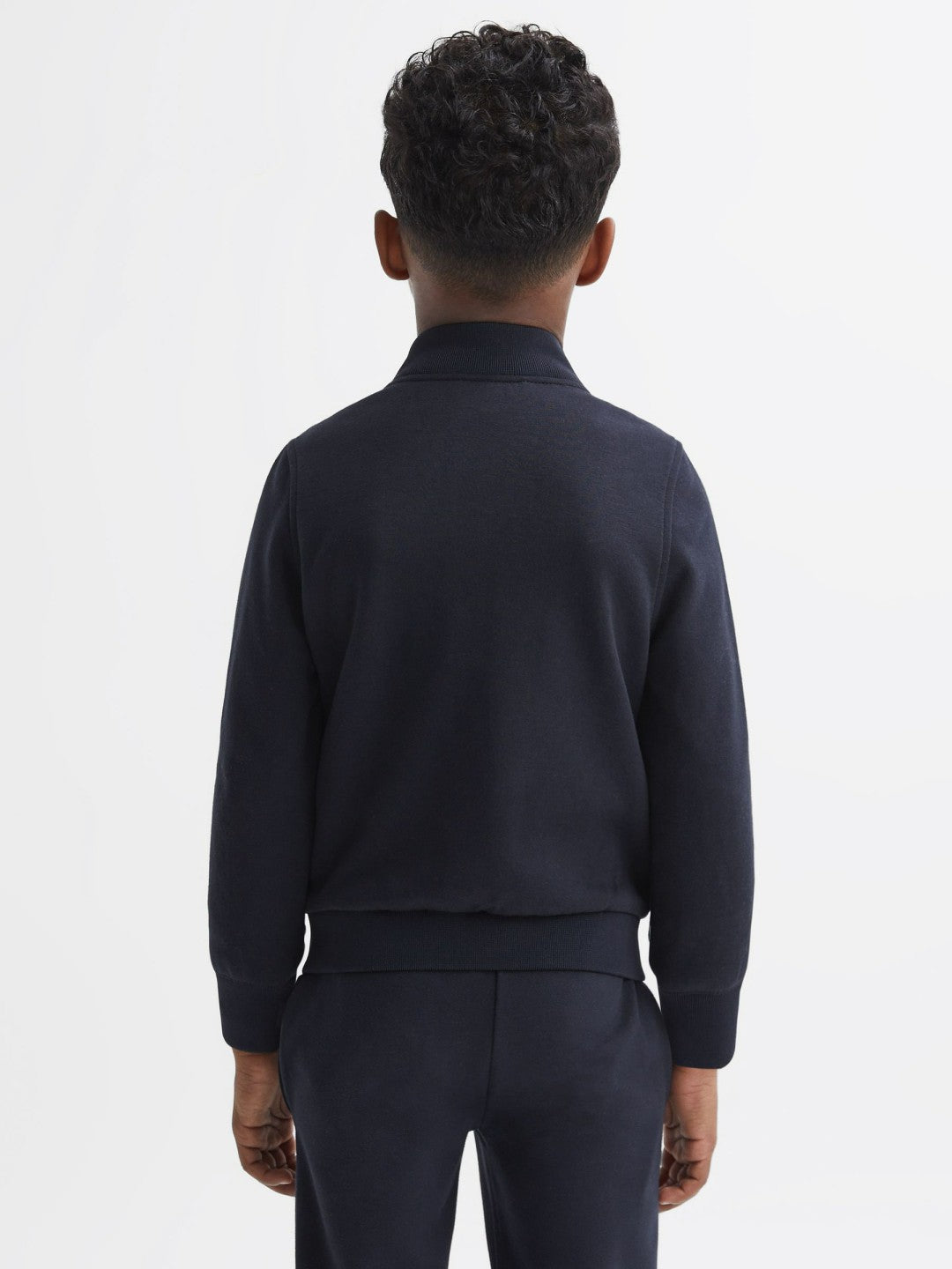 Children & Baby 3-9 yrs Funnel Neck Quilted Hybrid Jacket in Navy