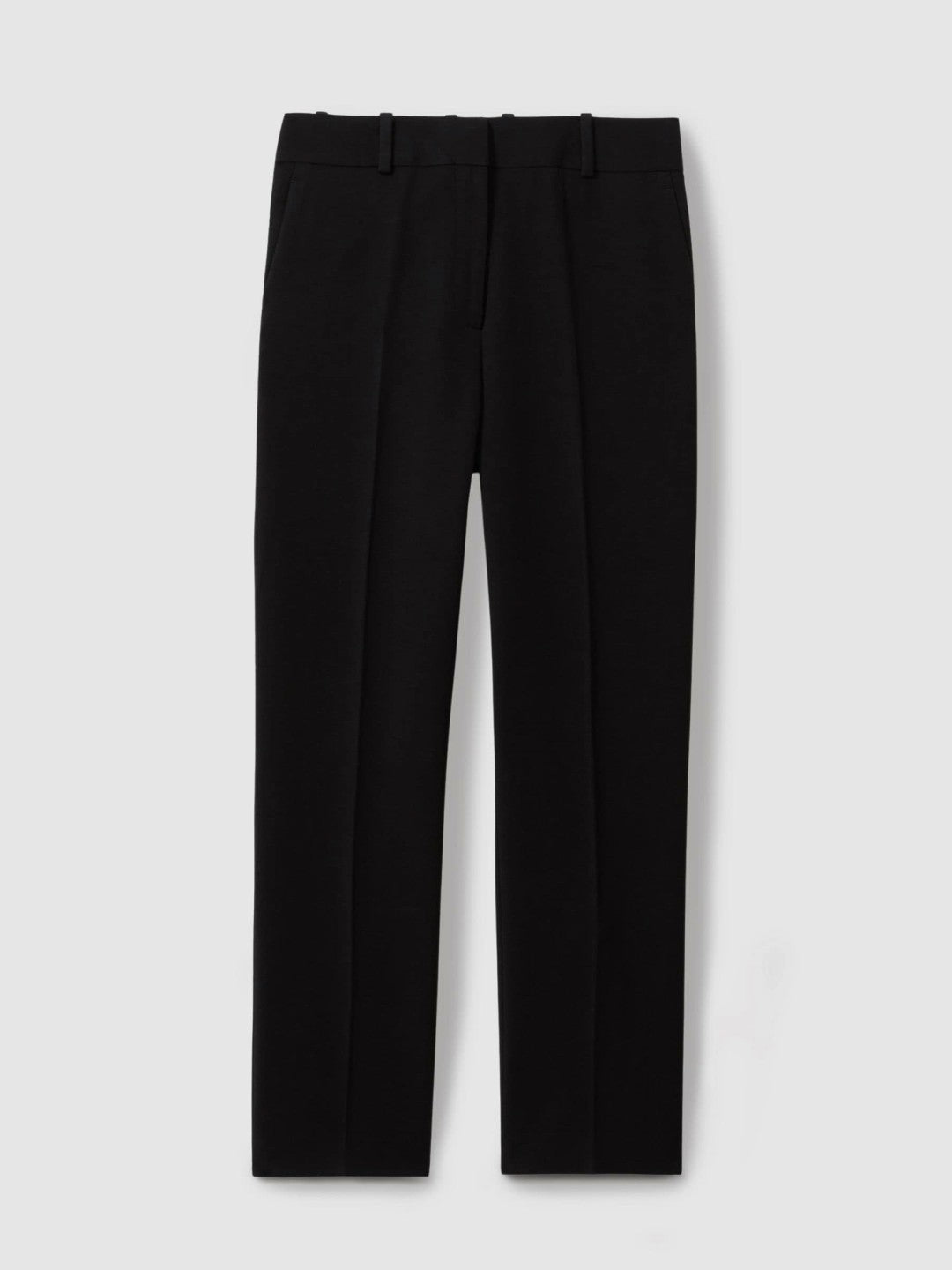 Women Slim Fit Suit Trousers in Black
