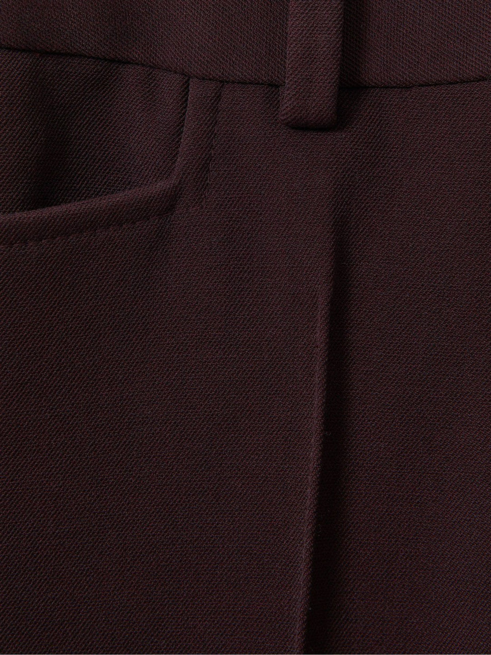 Women Flared Suit Trousers in Berry