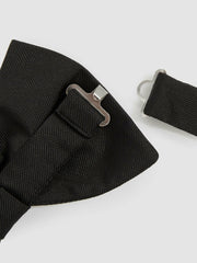 Men Grosgrain Silk Bow Tie in Black