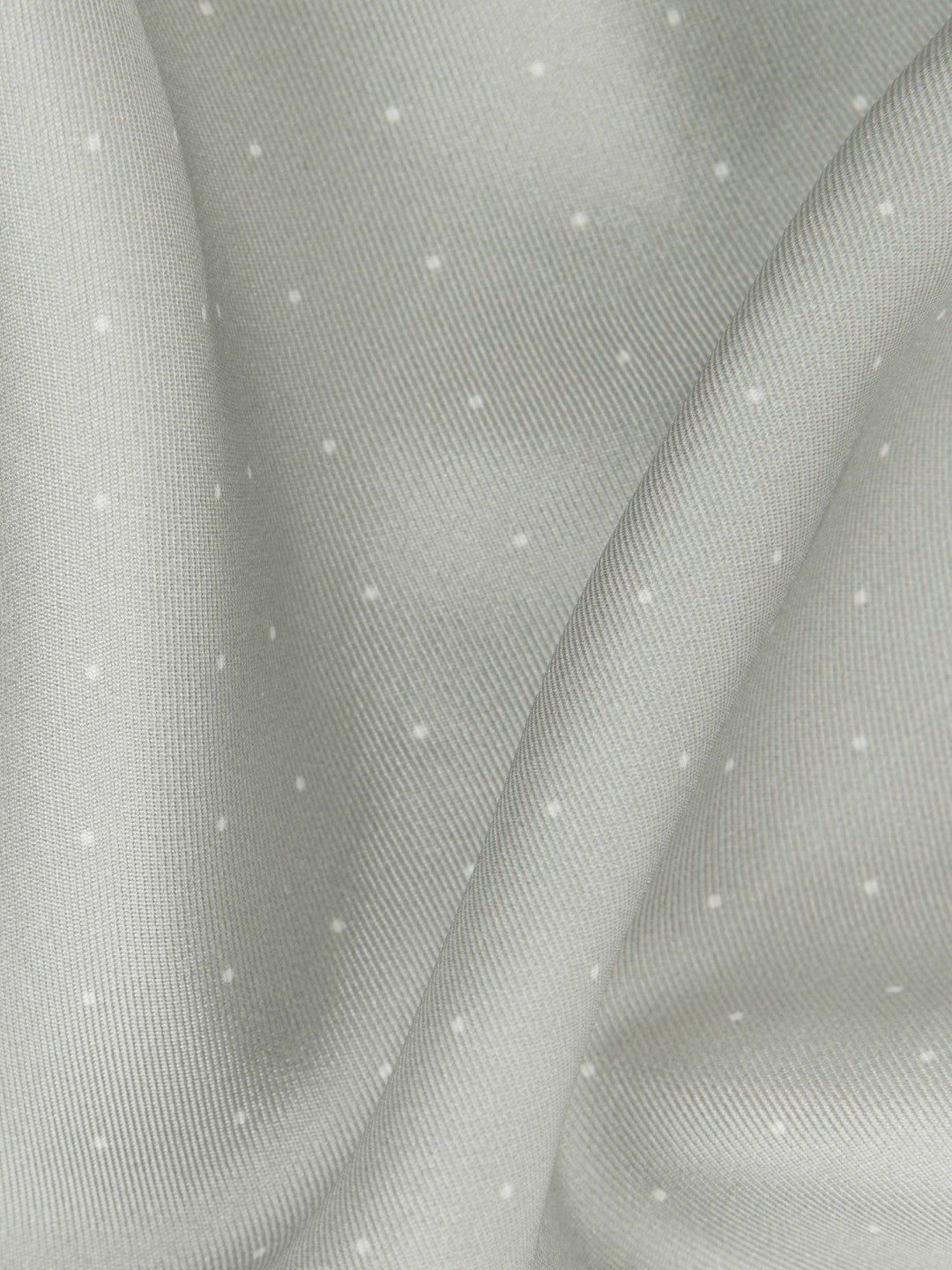Men Polka Dot Silk Pocket Square in Silver