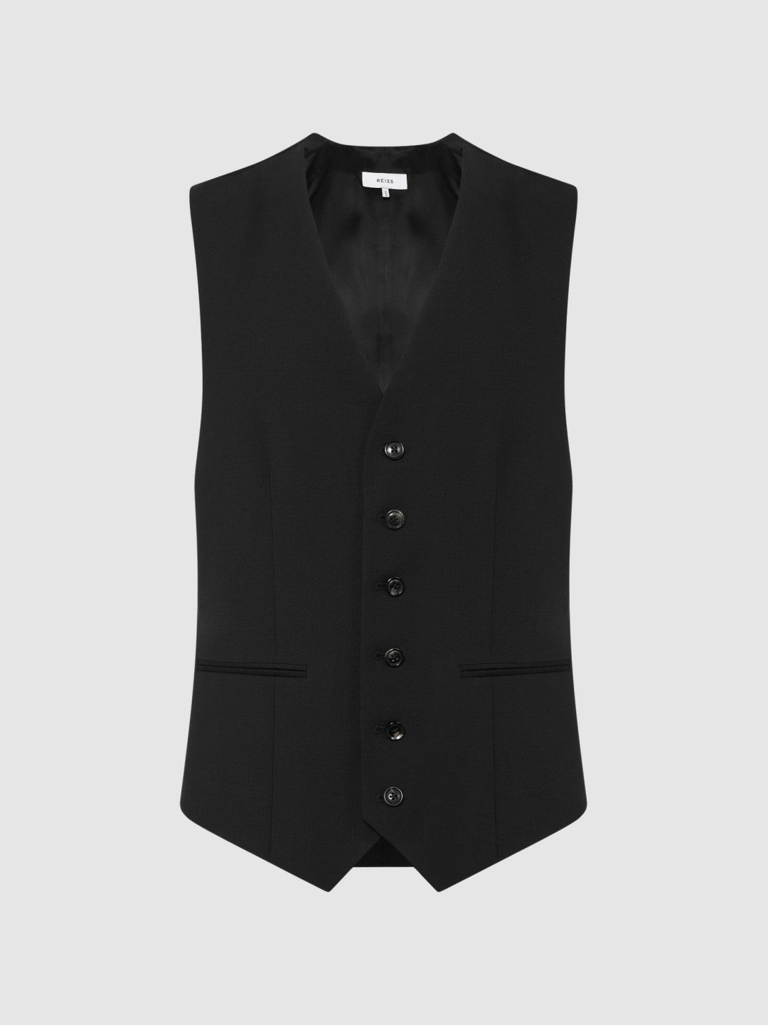 Men Modern Fit Travel Waistcoat in Black