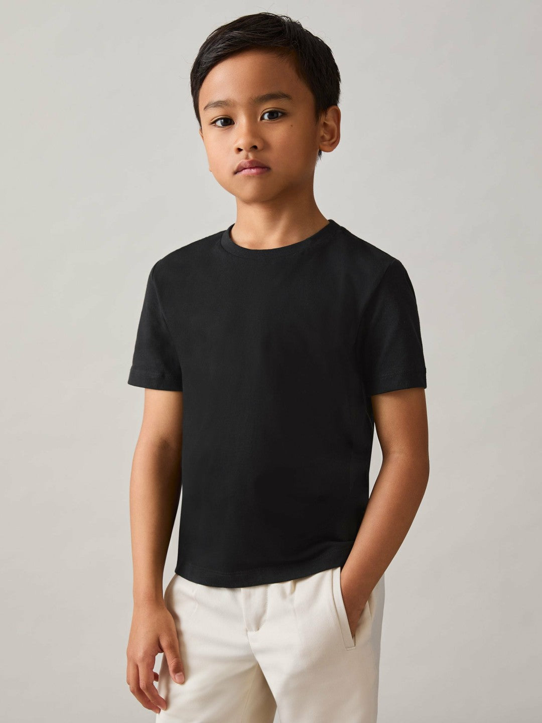 Children & Baby 3-9 yrs Crew Neck T-Shirt in Black