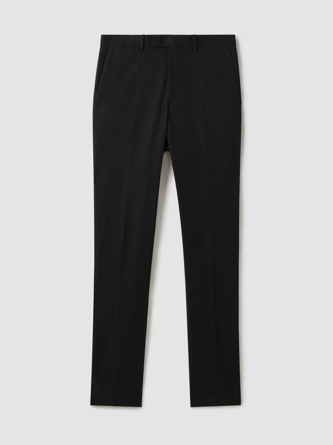 Men Slim Fit Cotton Blend Chinos in Black