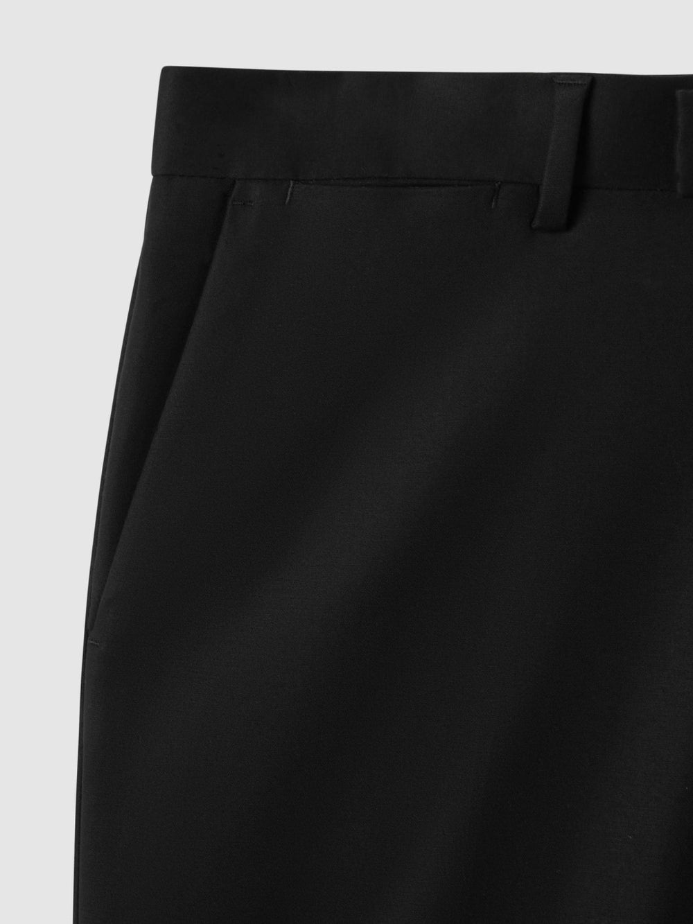 Men Slim Fit Cotton Blend Chinos in Black