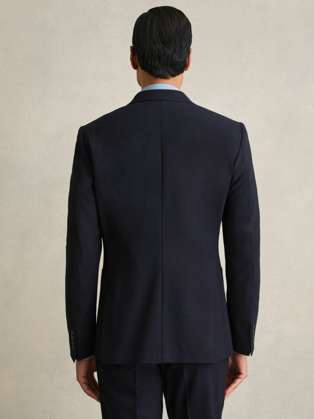 Men Double Breasted Suit Blazer Slim Fit in Navy
