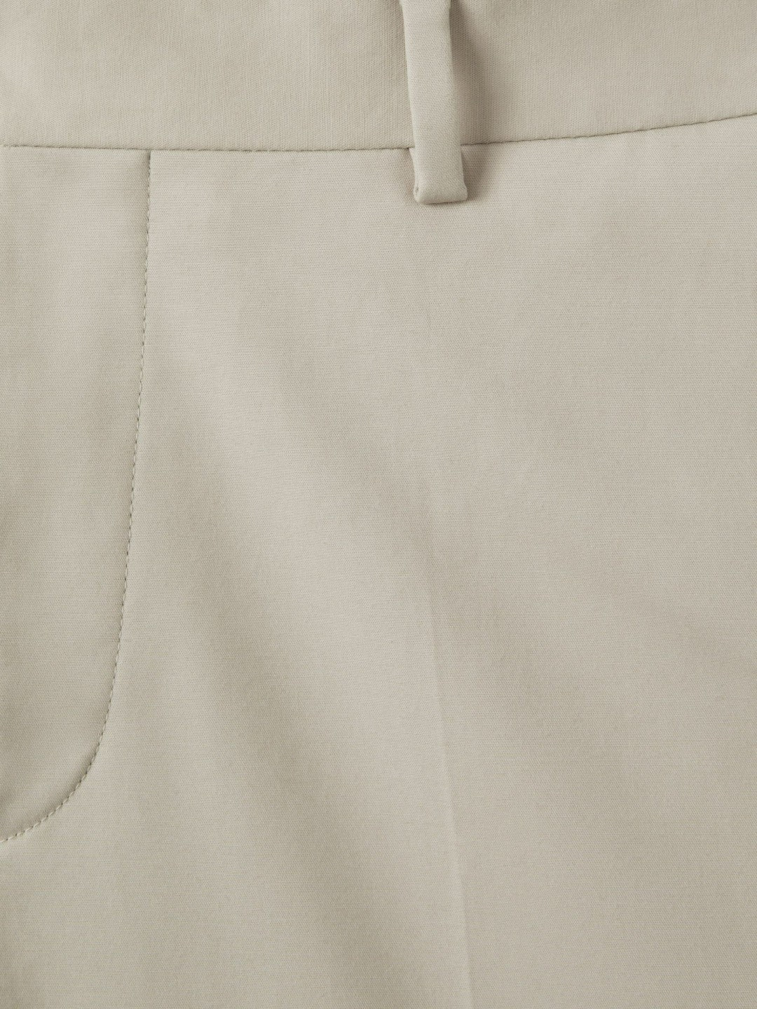 Men Slim Fit Cotton Blend Chinos in Stone