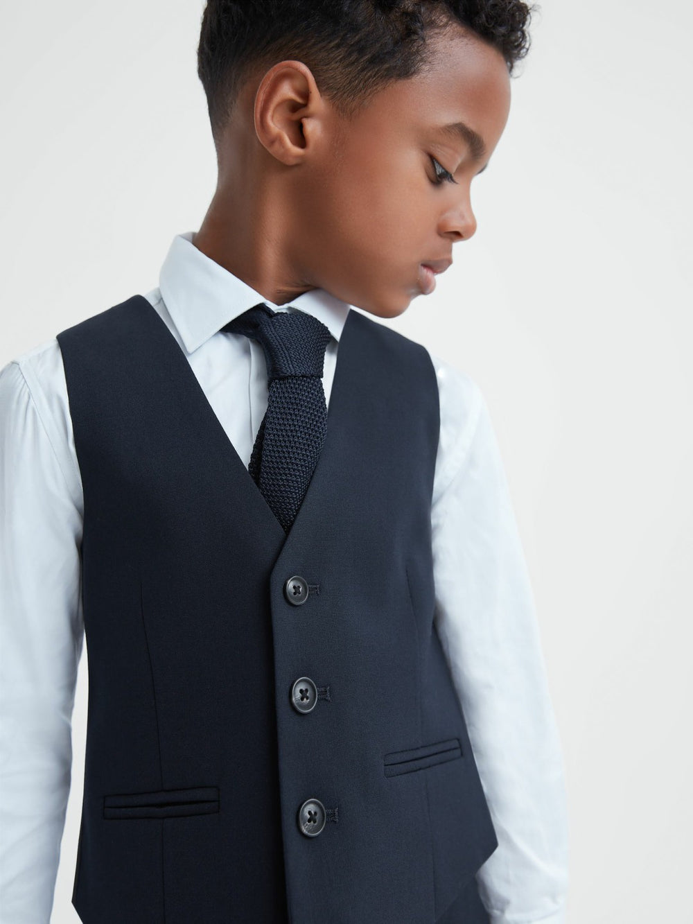 Children & Baby 3-9 yrs Wool Blend Waistcoat in Navy