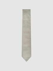 Men Polka Dot Silk Tie in Champagne