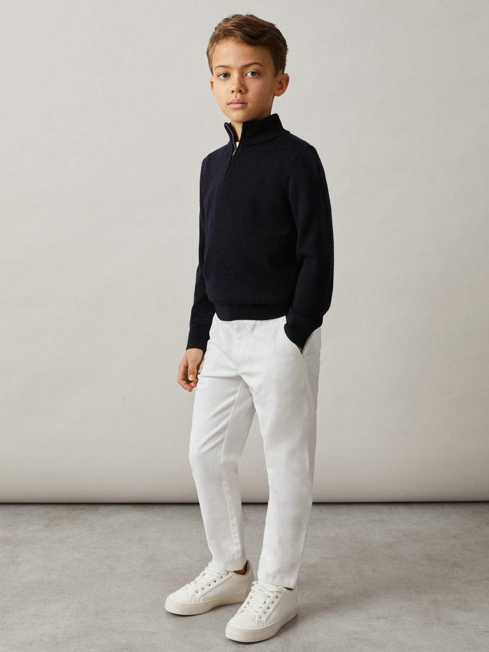 Children & Baby 13-14 yrs Slim Fit Casual Chinos in White