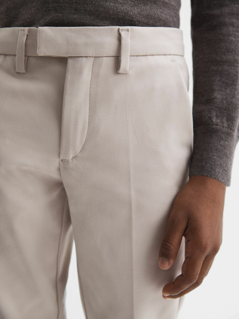 Children & Baby 9-14 yrs Slim Fit Tapered Chinos in Stone
