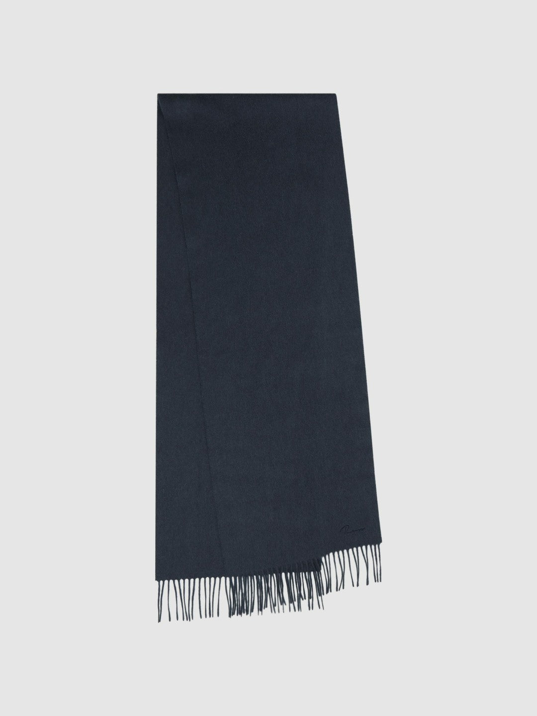 Men Wool and Cashmere Scarf in Airforce Blue