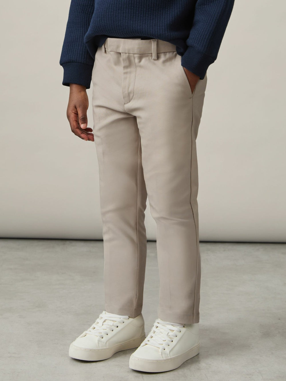 Children & Baby 3-9 yrs Slim Fit Tapered Chinos in Stone
