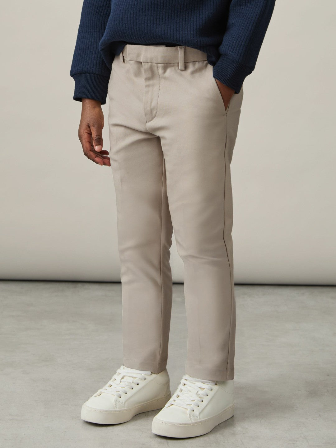 Children & Baby 3-9 yrs Slim Fit Tapered Chinos in Stone