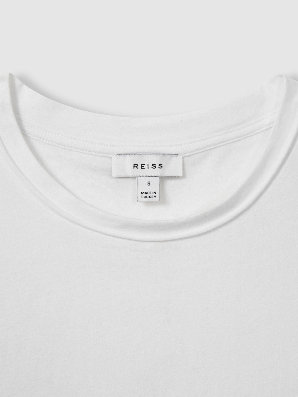Women Cotton-Jersey Crew Neck T-Shirt in White