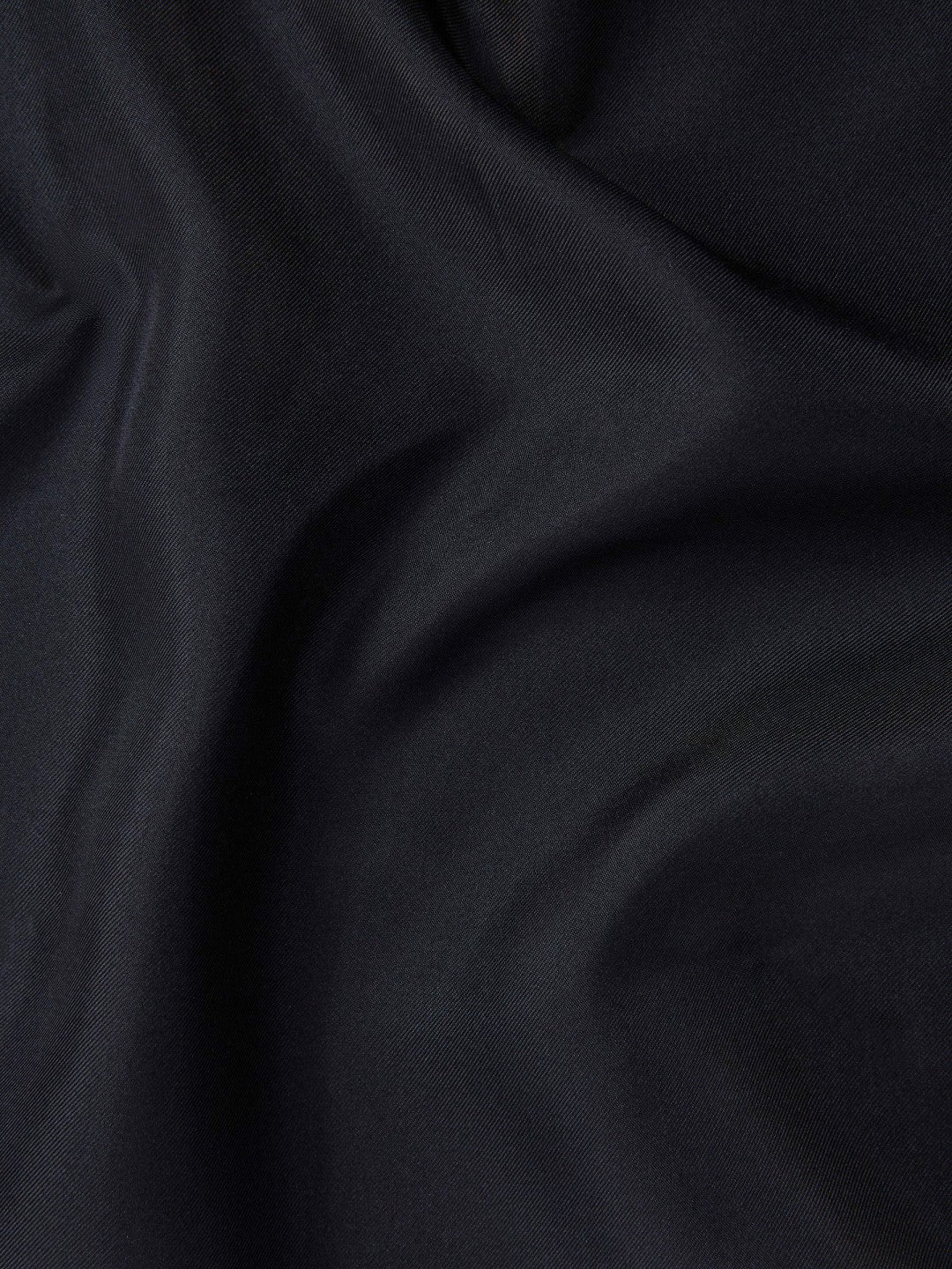 Men Plain Silk Pocket Square in Navy