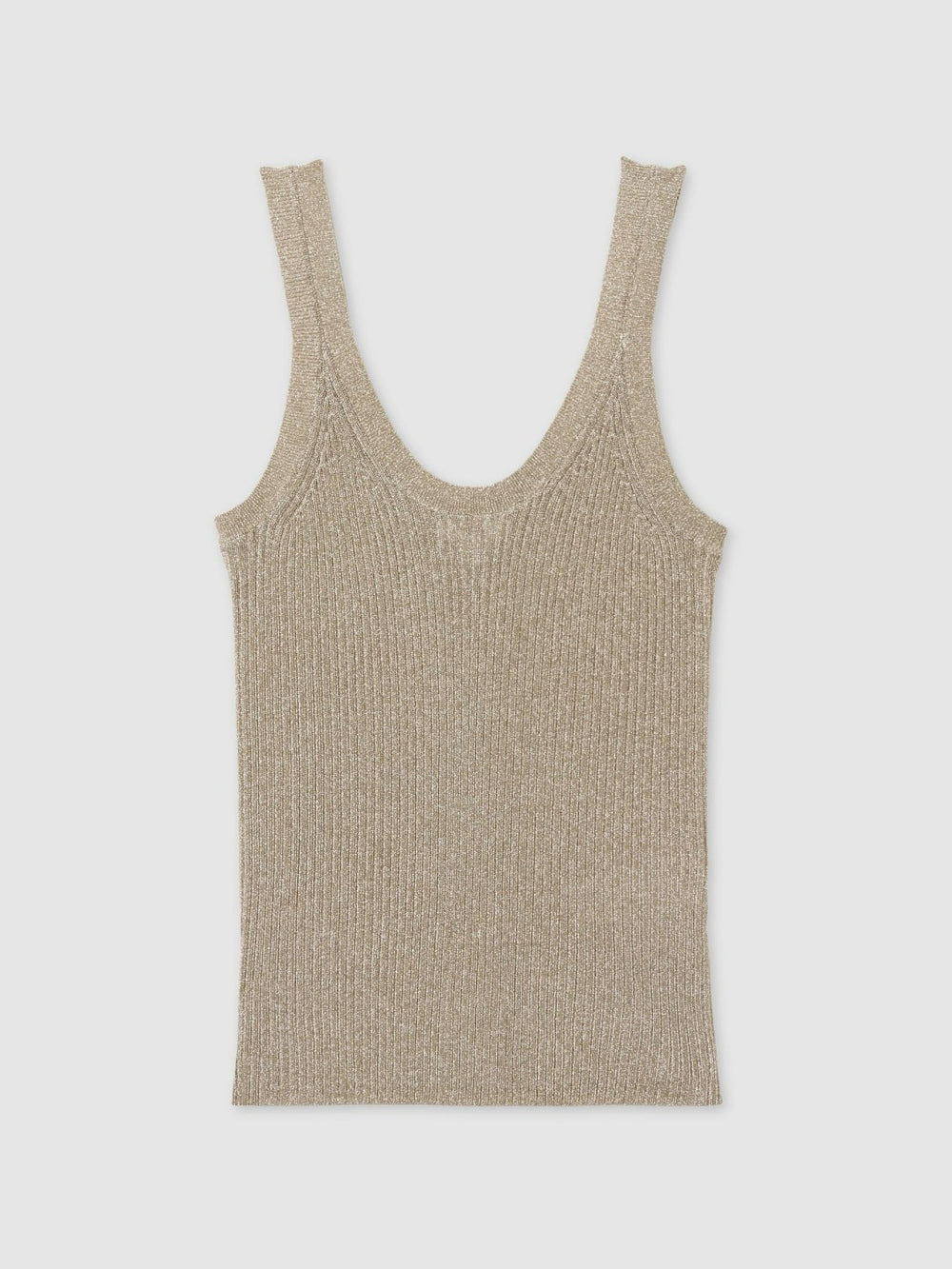 Women Metallic Vest Top in Gold