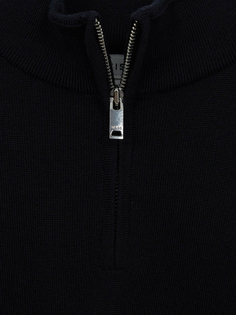 Children & Baby 4-9 yrs Merino Wool Zip-Neck Jumper in Navy