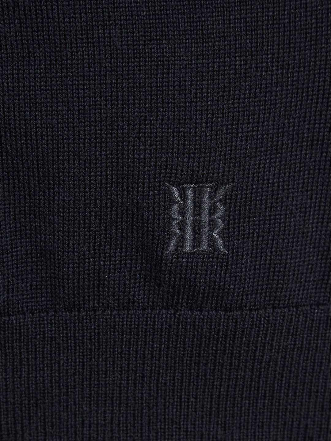 Children & Baby 4-9 yrs Merino Wool Zip-Neck Jumper in Navy