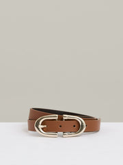 Women Horseshoe Belt in Tan