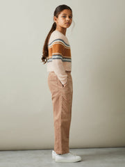 Children & Baby Colourblock Striped Jumper in Pink