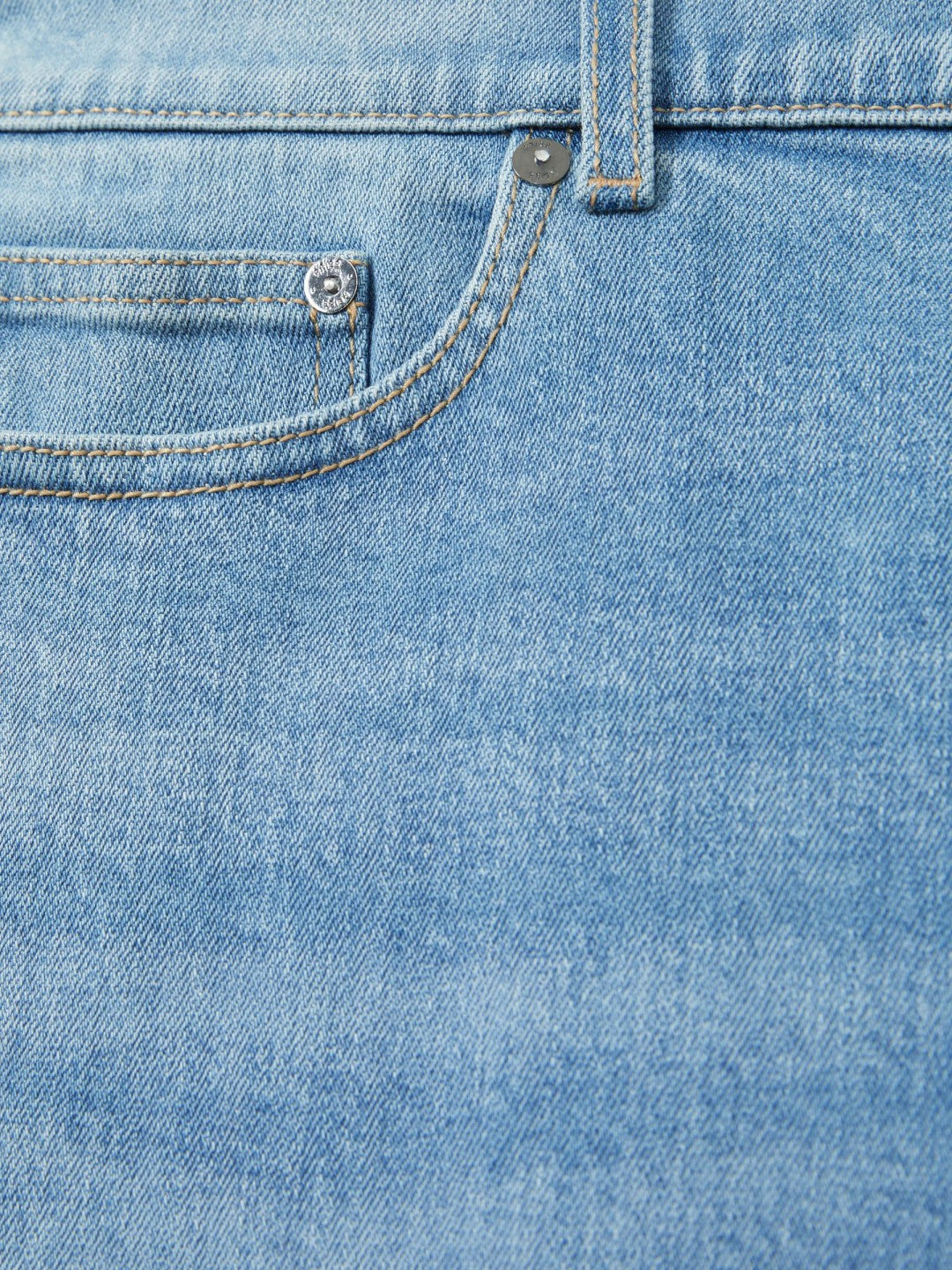 Men Cotton-Stretch Slim-Fit Jeans in Light Blue Wash