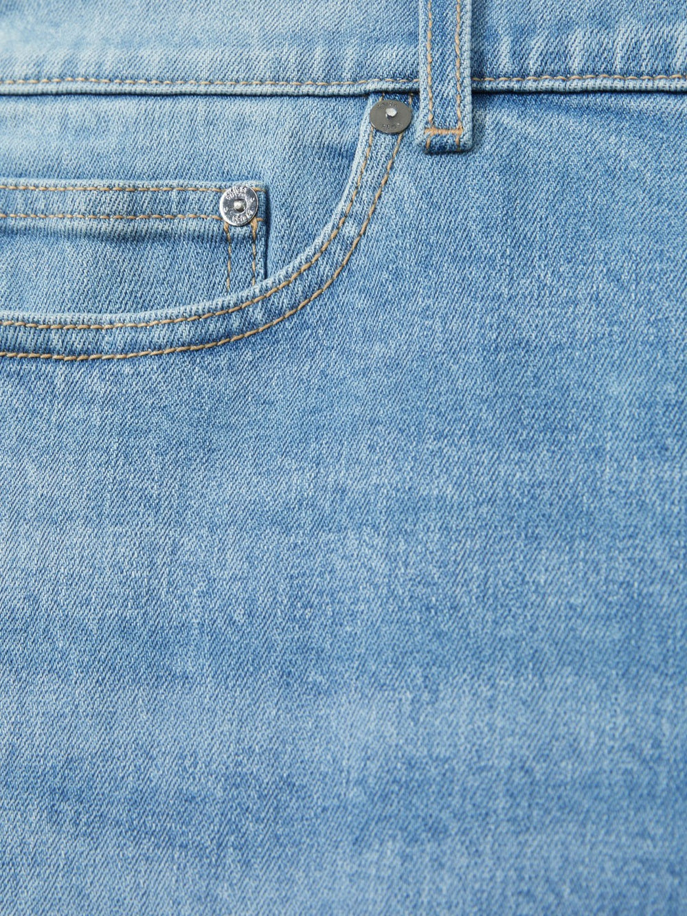 Men Cotton-Stretch Slim-Fit Jeans in Light Blue Wash
