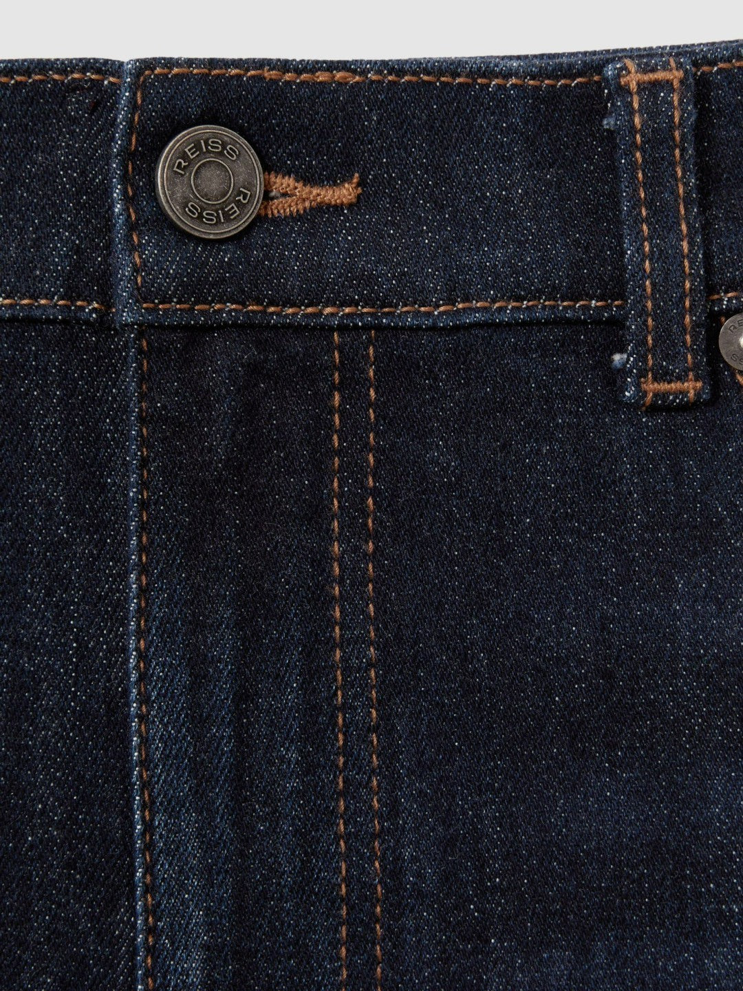 Men Cotton-Stretch Slim-Fit Jeans in Indigo Blue Wash