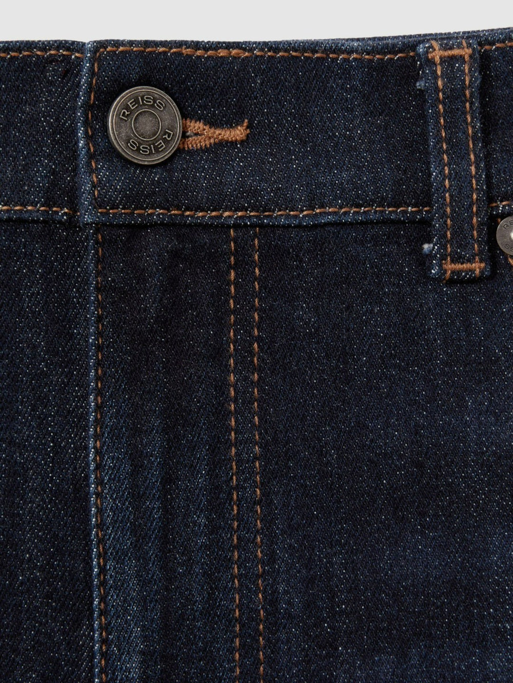 Men Cotton-Stretch Slim-Fit Jeans in Indigo Blue Wash