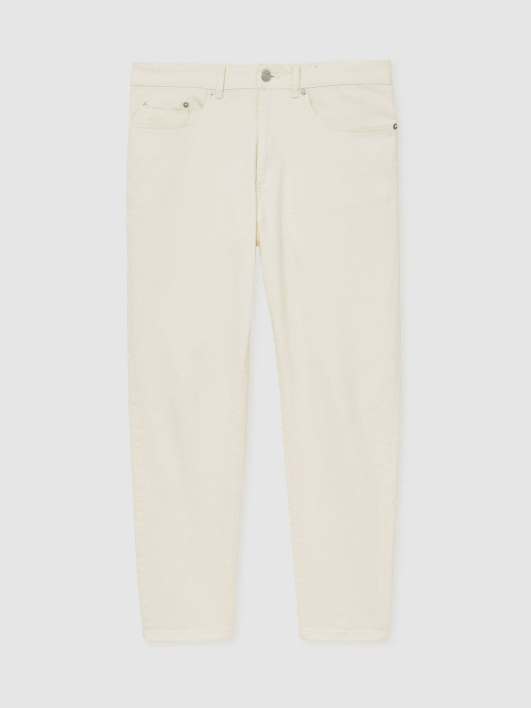 Men Relaxed-Fit Cropped Jeans in White