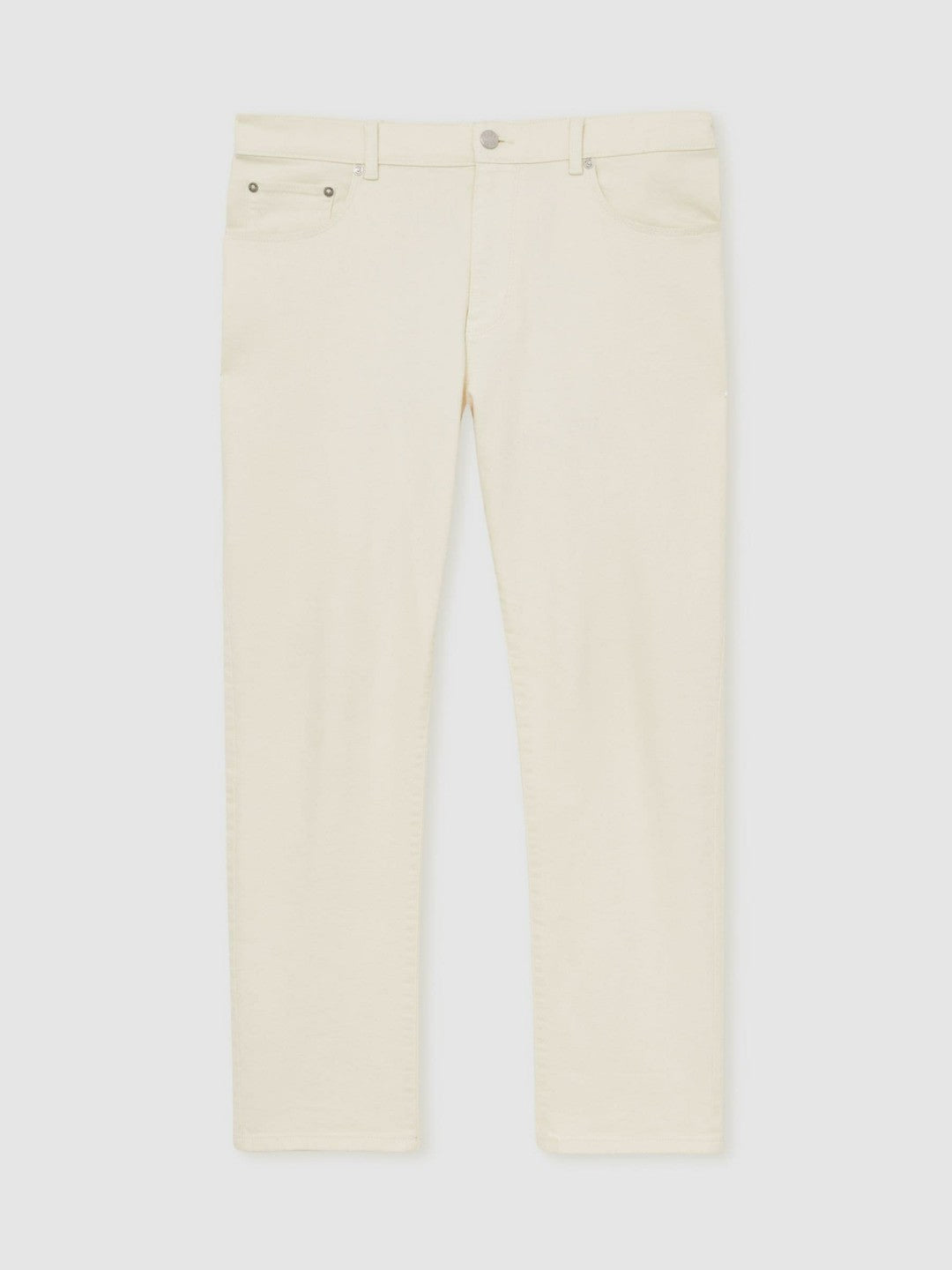 Men Straight-Leg Jeans in White