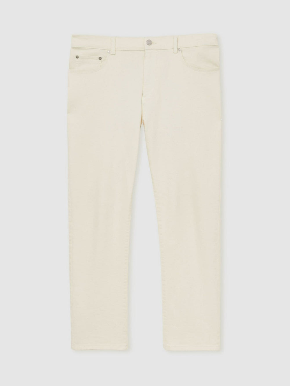 Men Straight-Leg Jeans in White